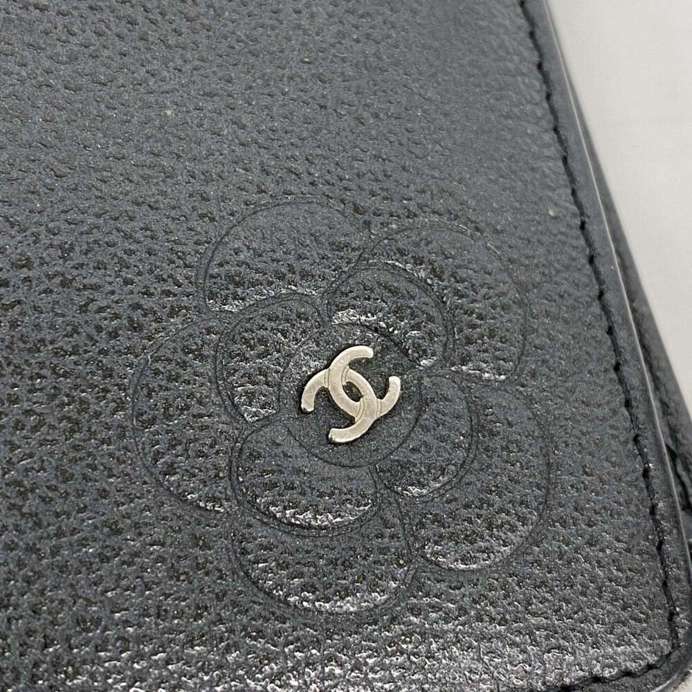 CHANEL Authentic Black Leather Wallet - Picture 8 of 10